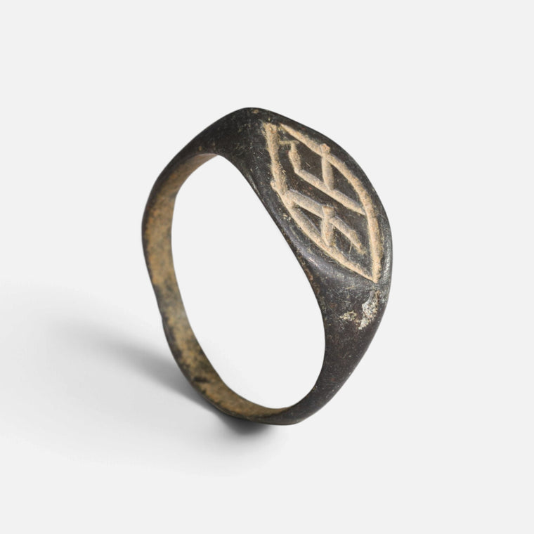 Medieval Bronze Ring - 'Aldhelm' (11th–15th c. CE) EU 54 / US 6.75