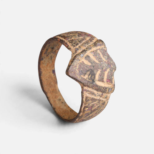 Medieval Bronze Ring - 'Radbert' (ca. 11th–15th c. CE) EU 51 / US 5.75