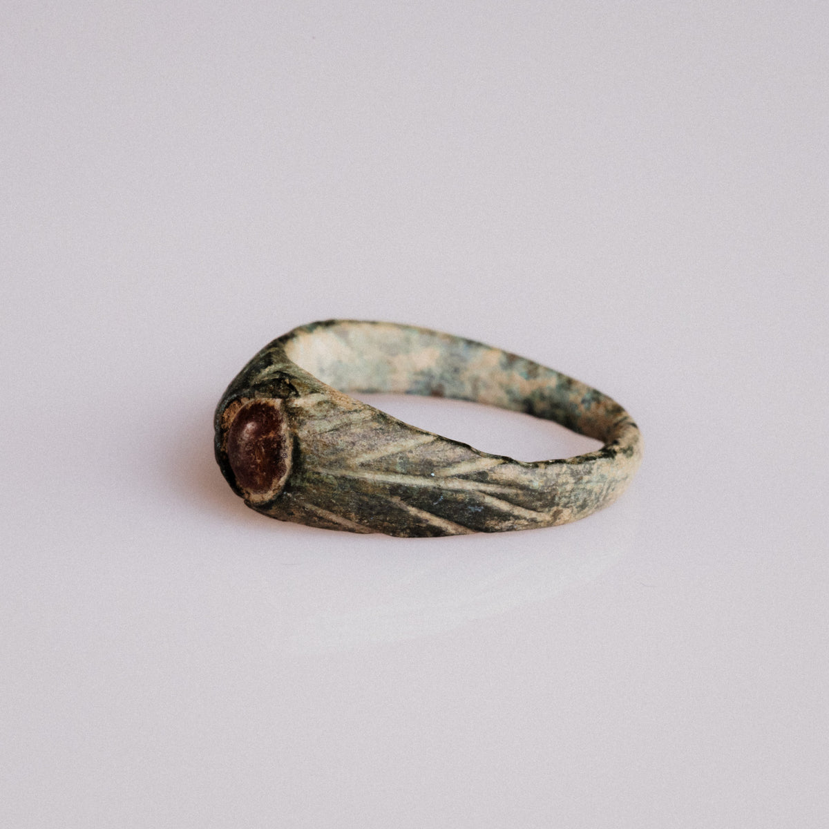 Medieval Bronze Ring - 'Vetrona' (12th–14th c. CE) EU 46 / US 3.75