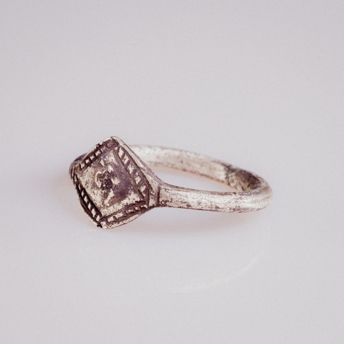 Medieval Silver Ring - 'Ruslan' (13th–15th c. CE) EU 62 / US 10