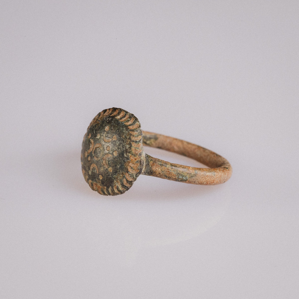 Byzantine Bronze Ring - 'Theodora' (4th–7th c. CE) EU 54 / US 7